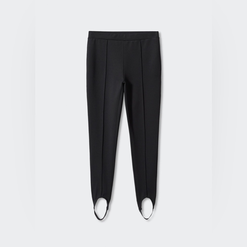 Mango Basic Black Leggings